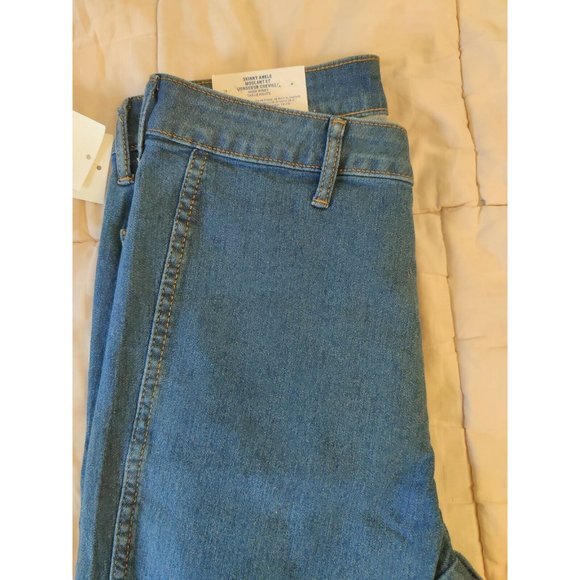H&M &DENIM SKINNY ANKLE STRETCH JEANS WOMEN'S SIZE 29 HIGH WAIST MEDIUM WASH - Picture 3 of 10